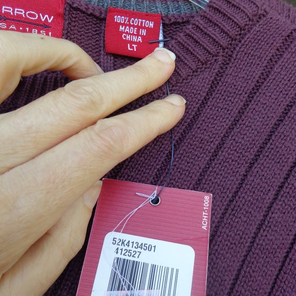 Last Chance❌ NWT Mens Arrow Sweater w/ stripe LT - Picture 8 of 10